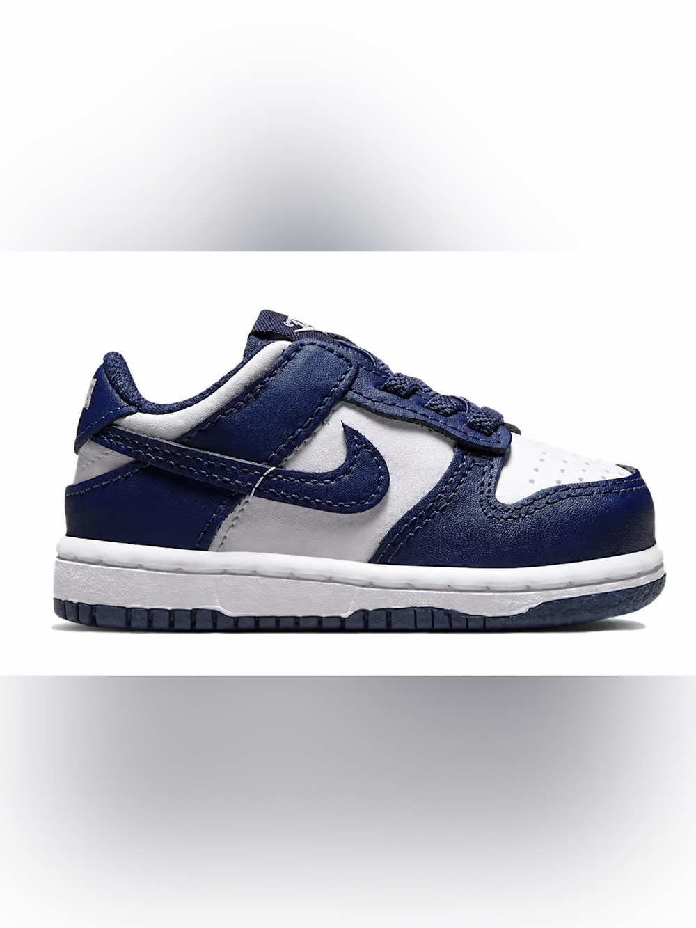 Nike Dunk Low TD Midnight Navy White Toddler Size 7C New In Box